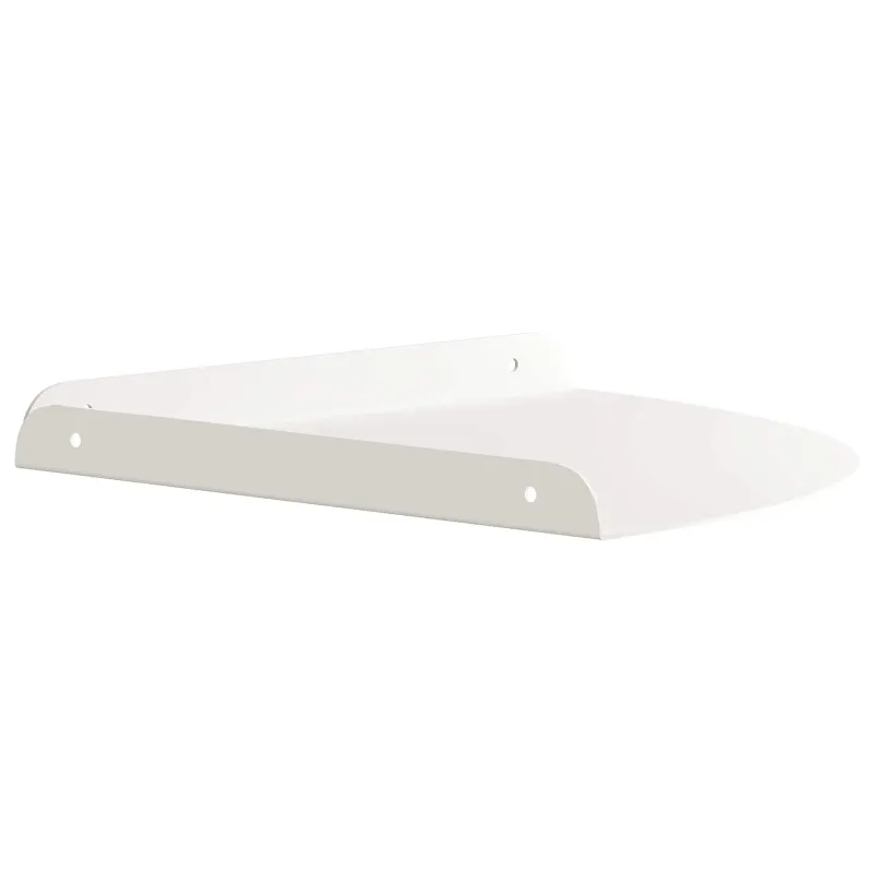 Plūduriuojanti lentyna su lentyna 2 pcs Baltas 30 x 30 x 2 cm