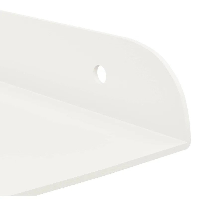 Plūduriuojanti lentyna su lentyna 2 pcs Baltas 30 x 30 x 2 cm