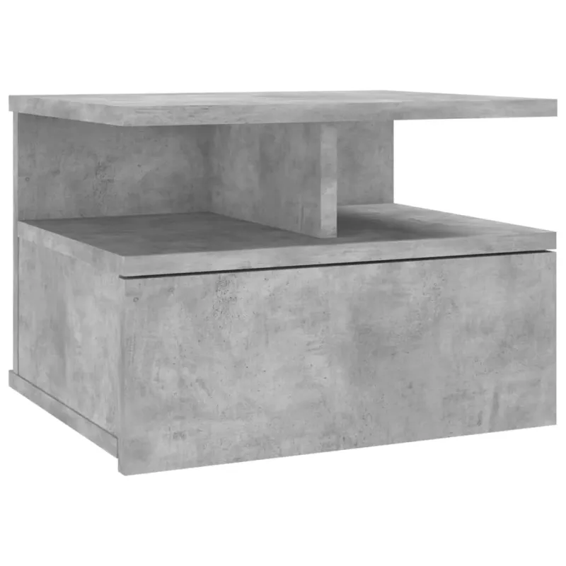 Naktiniai staliukai, 2vnt., betono, 40x31x27cm, mediena