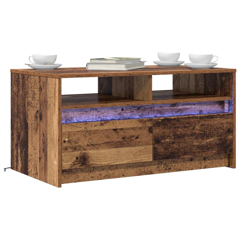 Kavos staliukas Senas medis 90 x 50 x 45 cm Apdirbta mediena