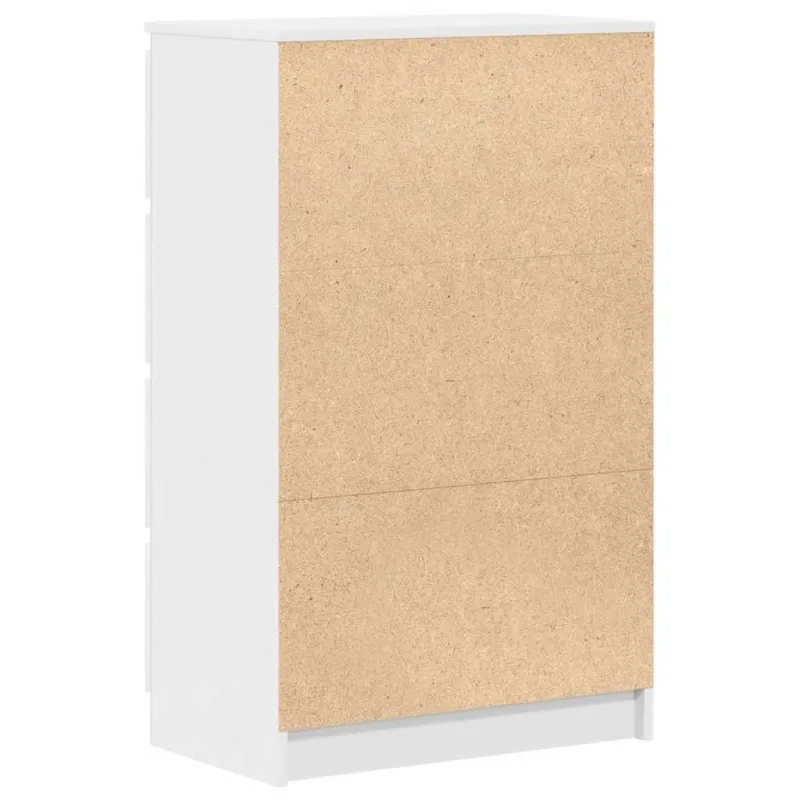 Šoninė spintelė, baltos spalvos, 60x35x98,5 cm, mediena