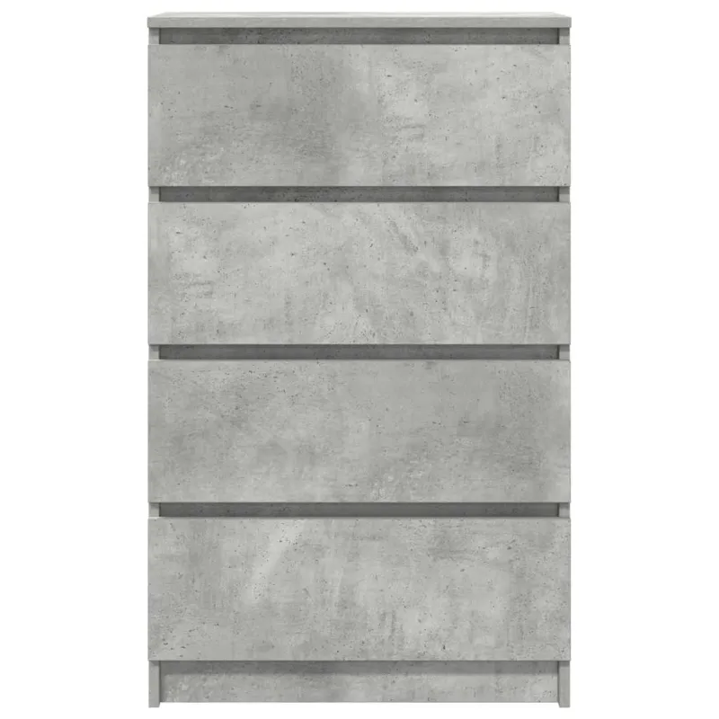 Šoninė spintelė, betono pilkos spalvos, 60x35x98,5 cm, mediena