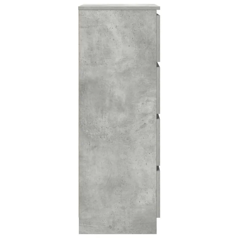 Šoninė spintelė, betono pilkos spalvos, 60x35x98,5 cm, mediena