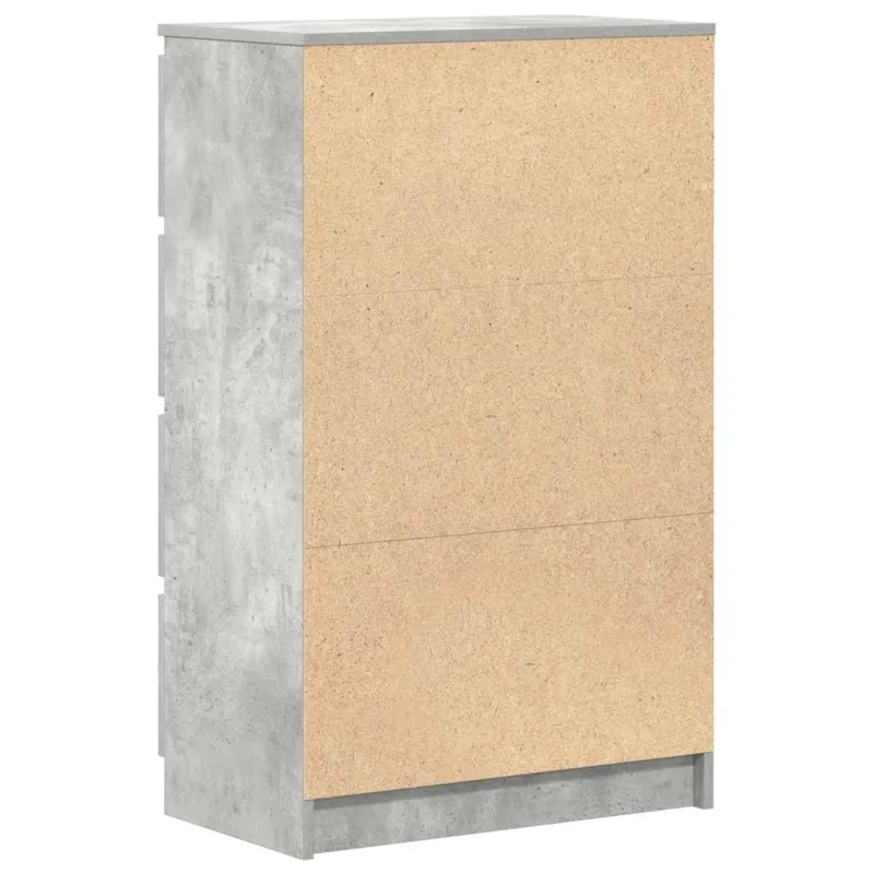 Šoninė spintelė, betono pilkos spalvos, 60x35x98,5 cm, mediena