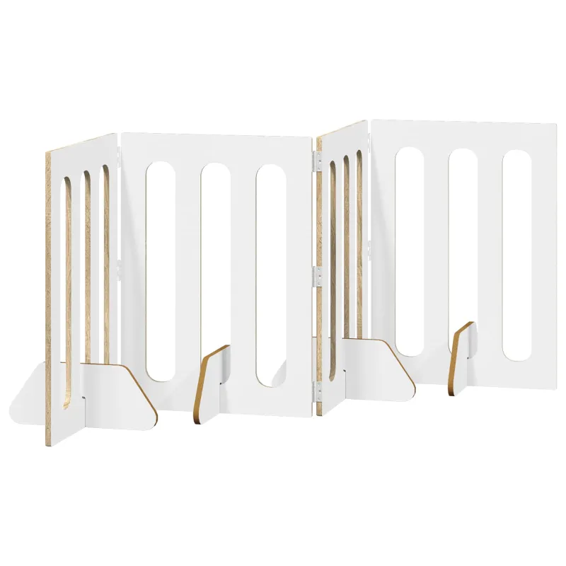 Sulankstomas šunų tvora 4 pcs Sonoma ąžuolas 201 x 38 x 70 cm