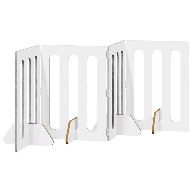 Sulankstomas šunų tvora 4 pcs Pilka Sonoma 201 x 38 x 70 cm