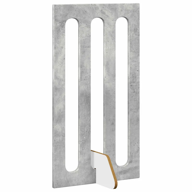 Sulankstomas šunų tvora 2 pcs Betono Pilka 100,5 x 38 x 90 cm