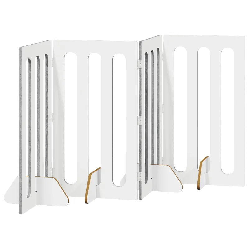 Sulankstomas šunų tvora 4 pcs Pilka Sonoma 201 x 38 x 90 cm