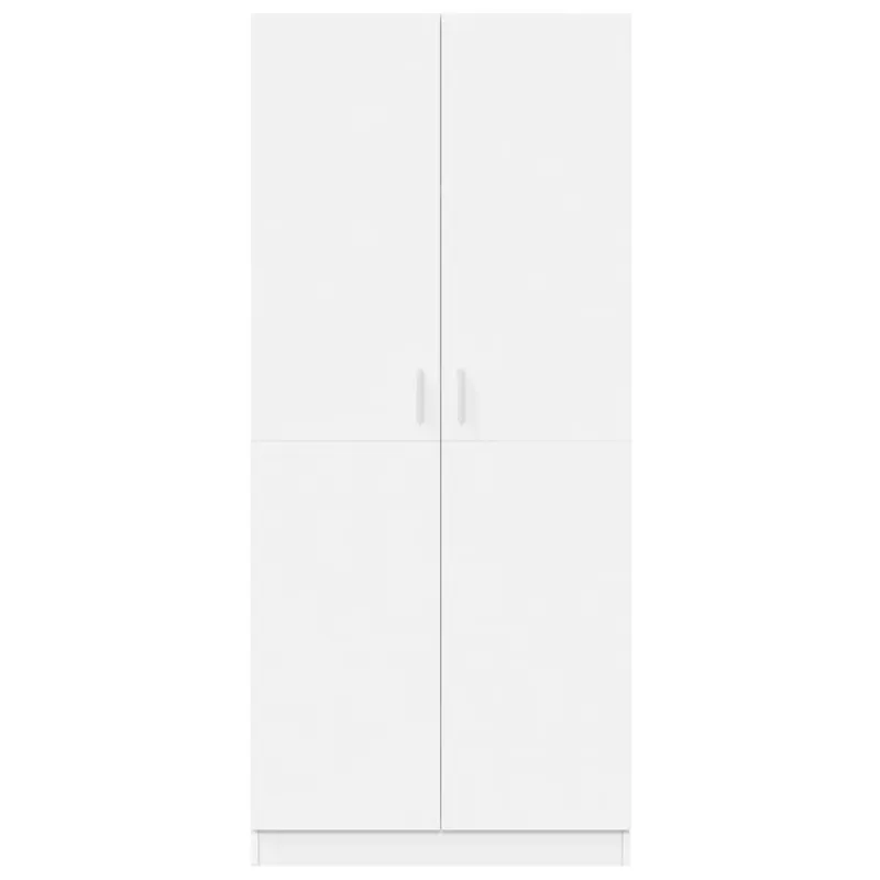 Drabužių spinta, baltos spalvos, 80x52x180cm, apdirbta mediena