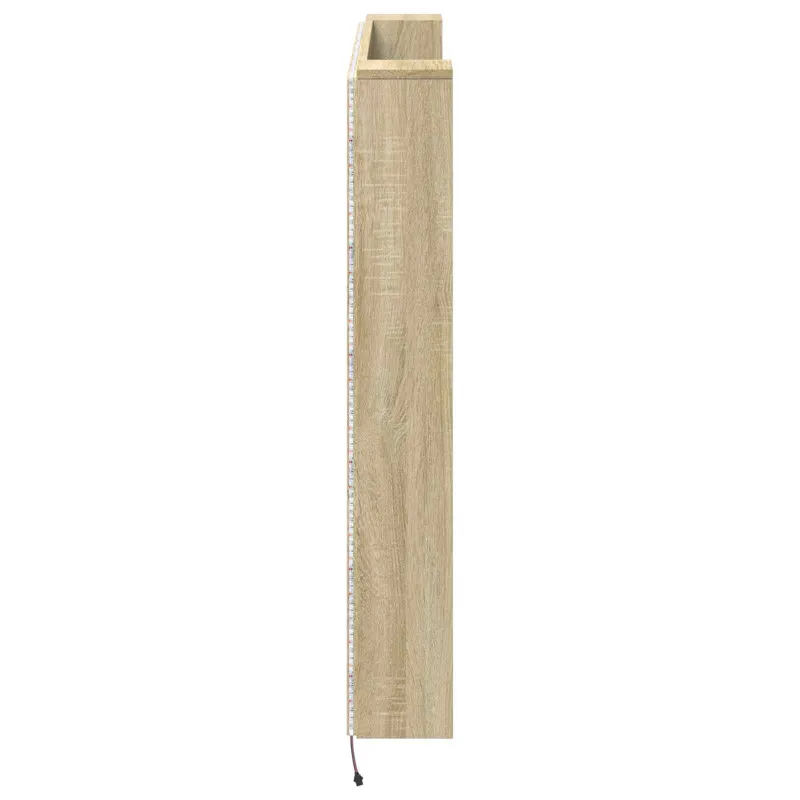Galvūgalio spinta su LED Sonoma 140 x 16,5 x 103,5 cm