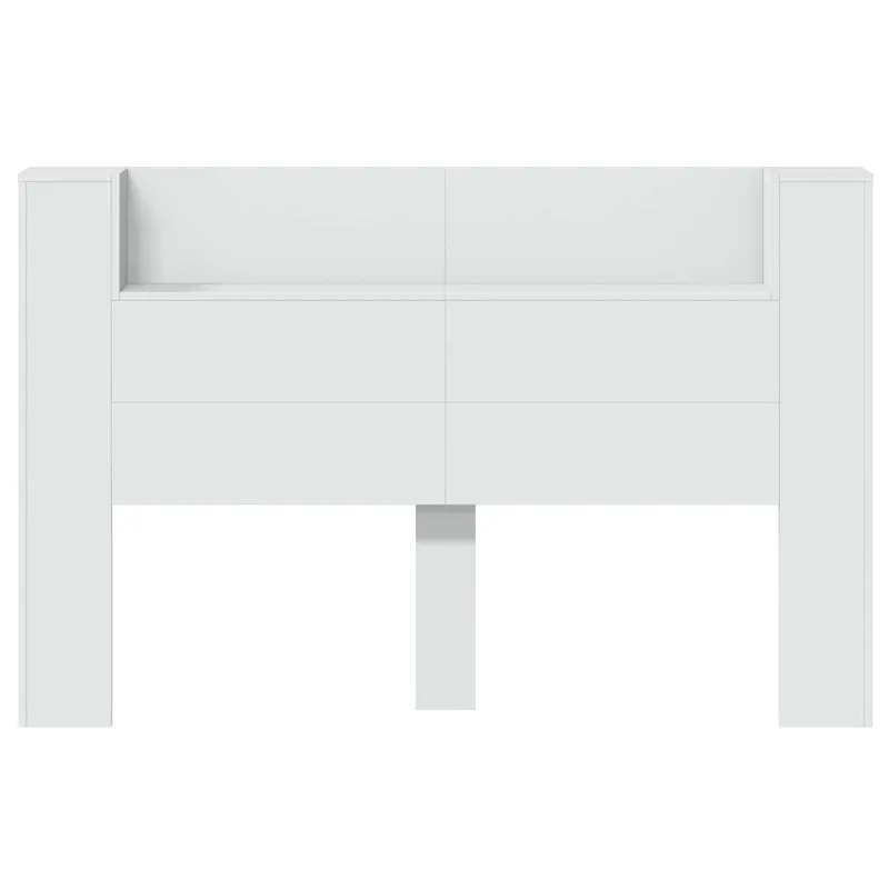 Galvūgalio spinta su LED Baltas 160 x 16,5 x 103,5 cm