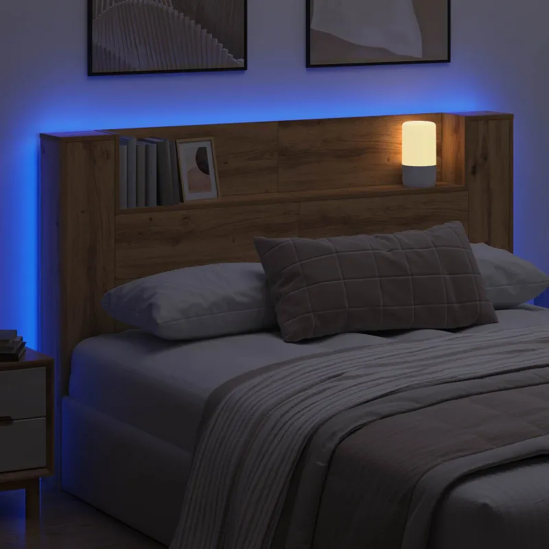 Galvūgalio spinta su LED Amatinė Ąžuolas 160 x 16,5 x 103,5 cm