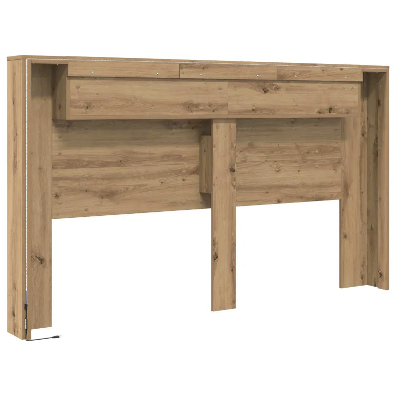 Galvūgalio spinta su LED Meistrų ąžuolas 180 x 16,5 x 103,5 cm