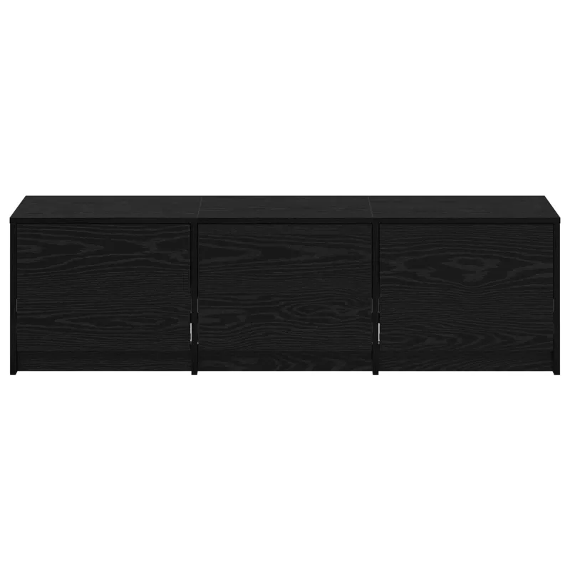 Televizoriaus spintelė su LED Juodas ąžuolas 140 x 34 x 40 cm