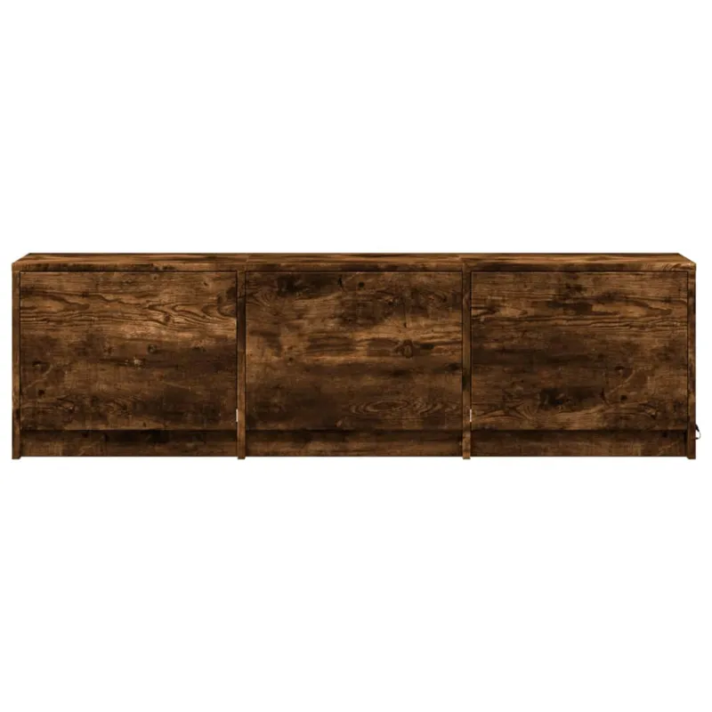 Televizoriaus spintelė su LED Rūkyta ąžuolas 140 x 34 x 40 cm