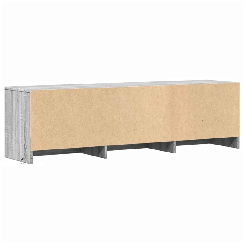 Televizoriaus spintelė su LED Pilkas Sonoma 140 x 34 x 40 cm