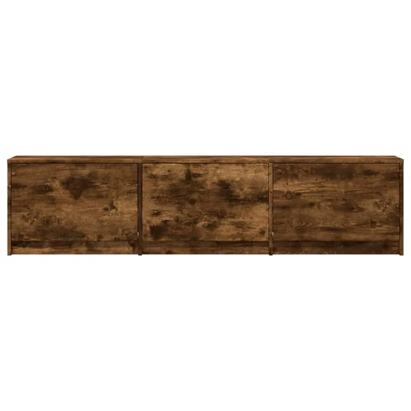Televizoriaus spintelė su LED Rūkyta ąžuolas 165 x 34 x 40 cm