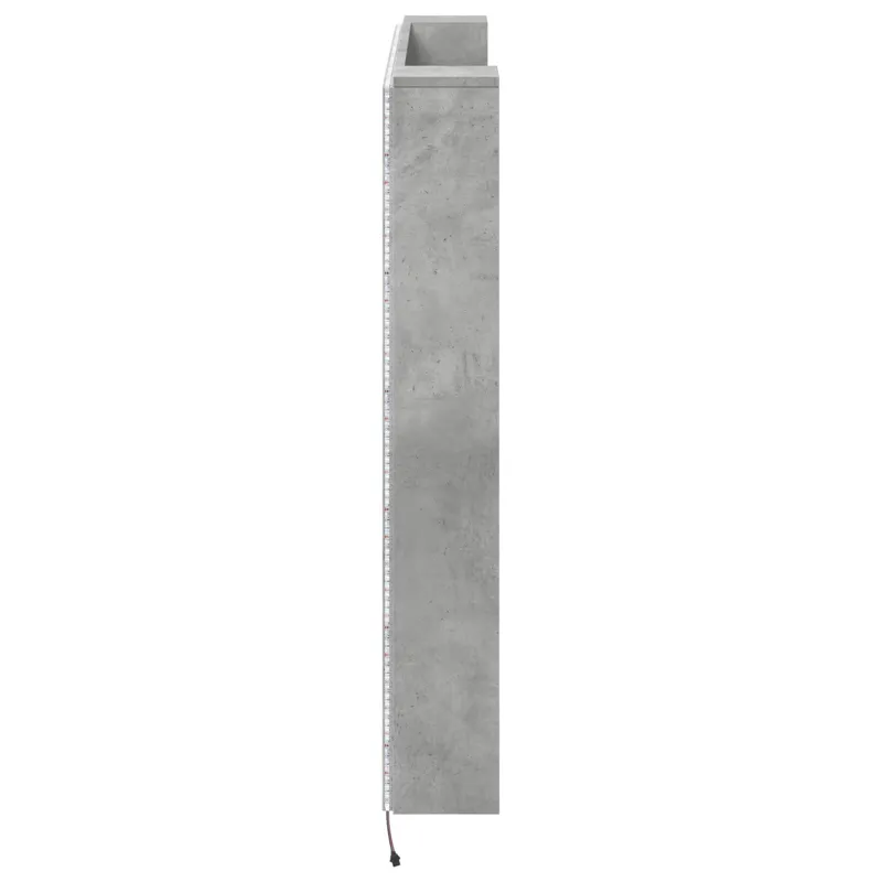 Galvūgalio spinta su LED Betono 140 x 16,5 x 103,5 cm