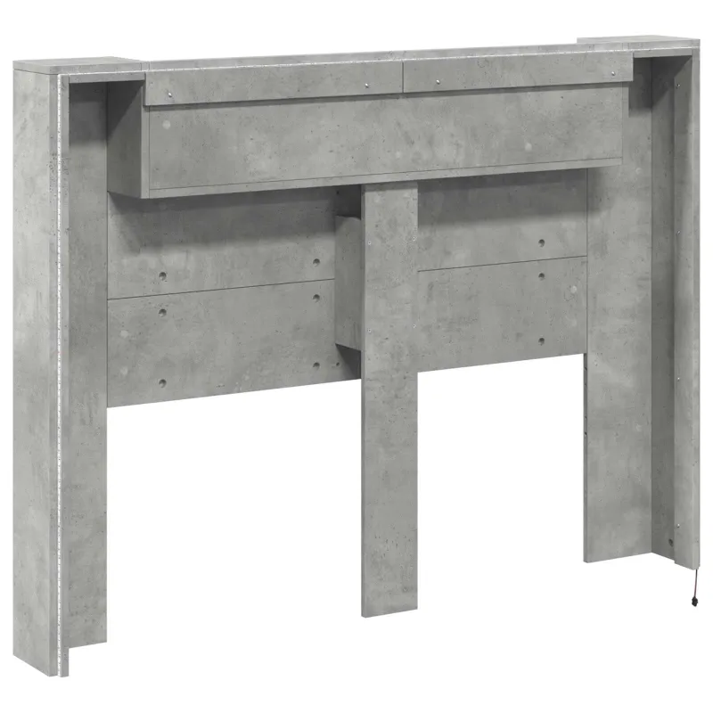 Galvūgalio spinta su LED Betono 140 x 16,5 x 103,5 cm