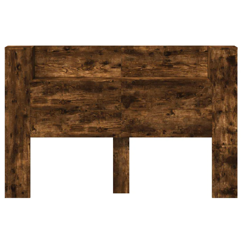 Galvūgalio spinta su LED Rūkytas Ąžuolas 160 x 16,5 x 103,5 cm