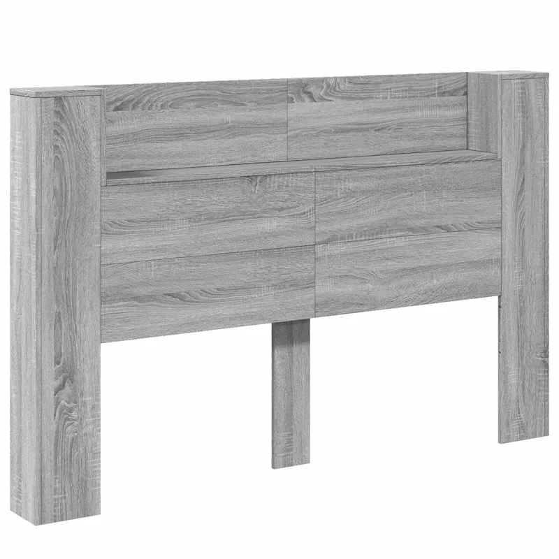 Galvūgalio spinta su LED Pilka Sonoma 160 x 16,5 x 103,5 cm