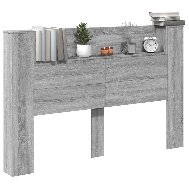 Galvūgalio spinta su LED Pilka Sonoma 160 x 16,5 x 103,5 cm