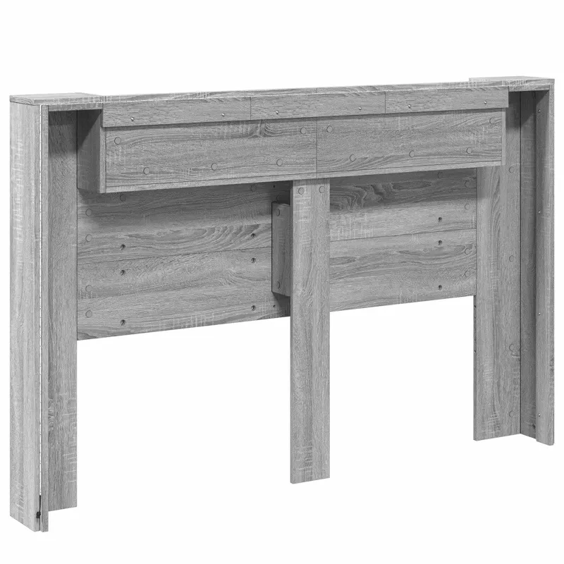 Galvūgalio spinta su LED Pilka Sonoma 160 x 16,5 x 103,5 cm