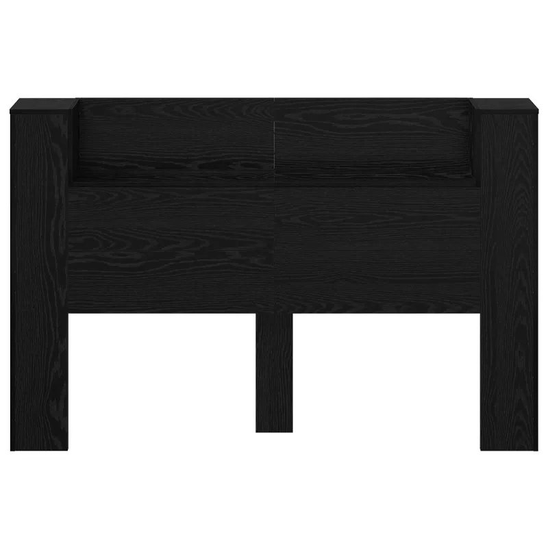 Galvūgalio spinta su LED Juodas Ąžuolas 160 x 16,5 x 103,5 cm