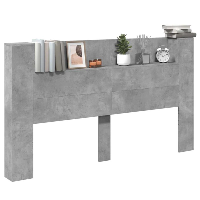 Galvūgalio spinta su LED Betono 180 x 16,5 x 103,5 cm