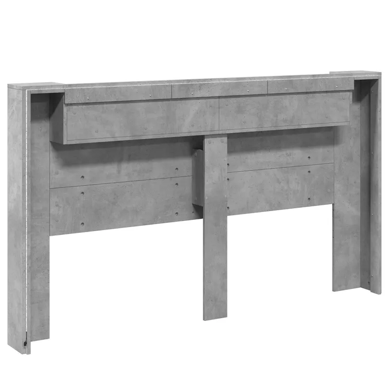 Galvūgalio spinta su LED Betono 180 x 16,5 x 103,5 cm