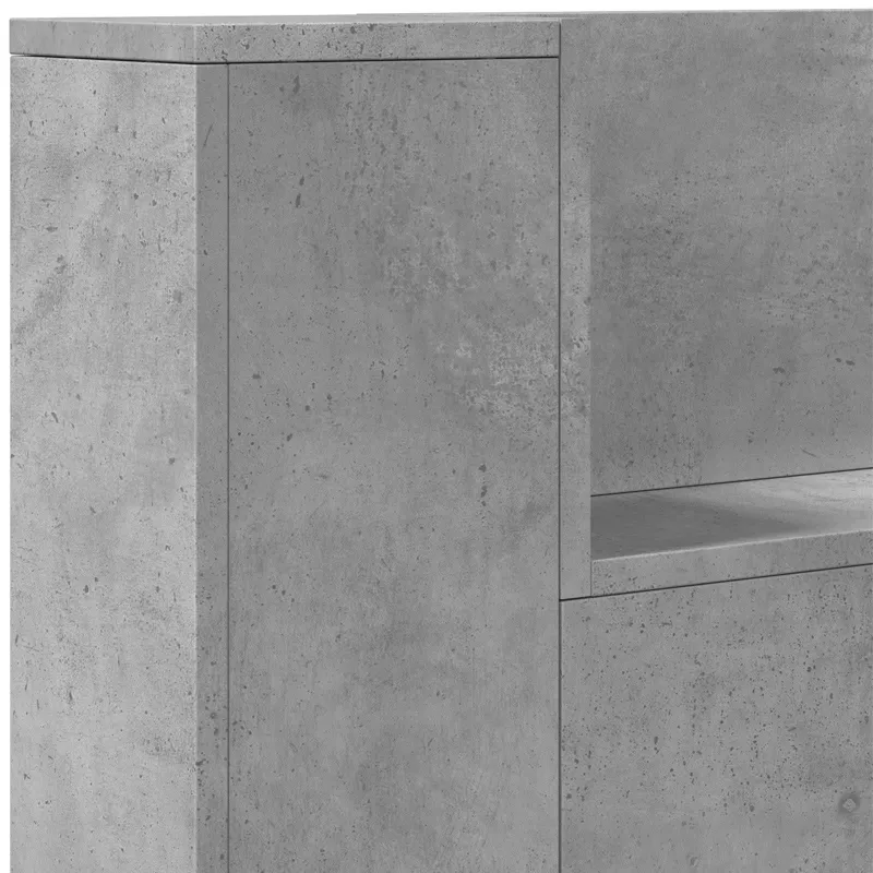 Galvūgalio spinta su LED Betono 180 x 16,5 x 103,5 cm