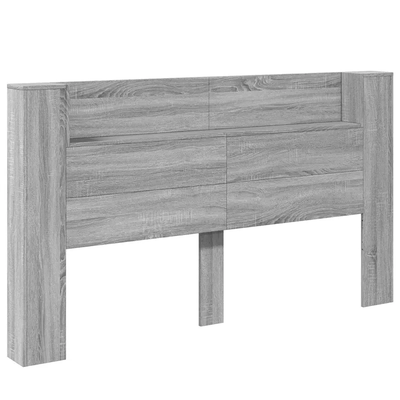 Galvūgalio spinta su LED Pilka Sonoma 180 x 16,5 x 103,5 cm