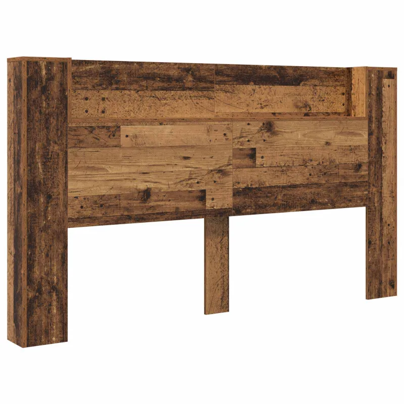 Galvūgalio spinta su LED Senas medis 180 x 16,5 x 103,5 cm