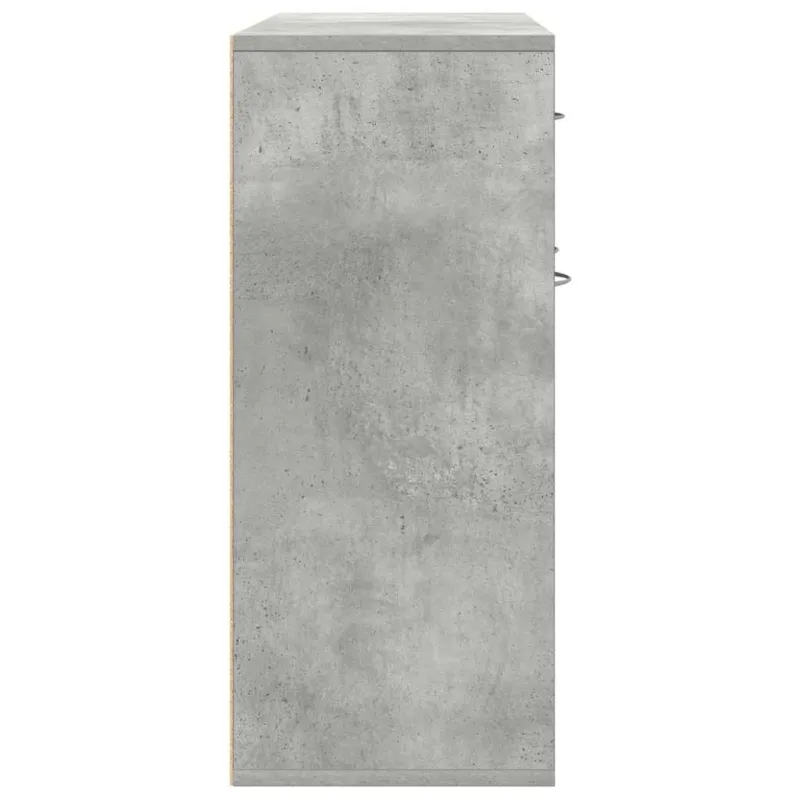Šoninė spintelė, betono pilka, 88x30x70cm, apdirbta mediena