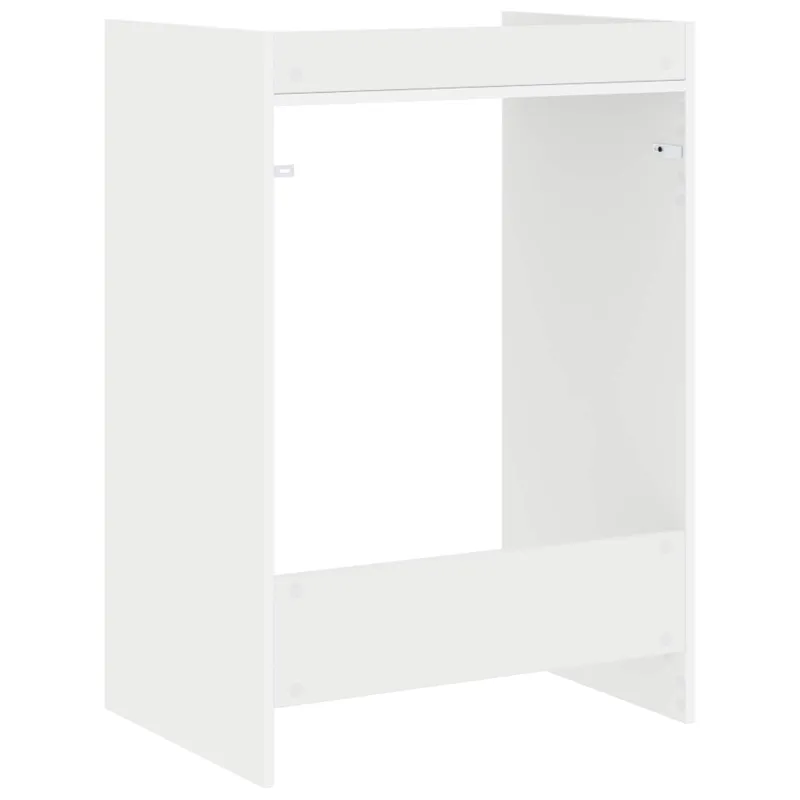 Skalbimo mašinos spintelė su saugykla Balta 67,5 x 48 x 97 cm