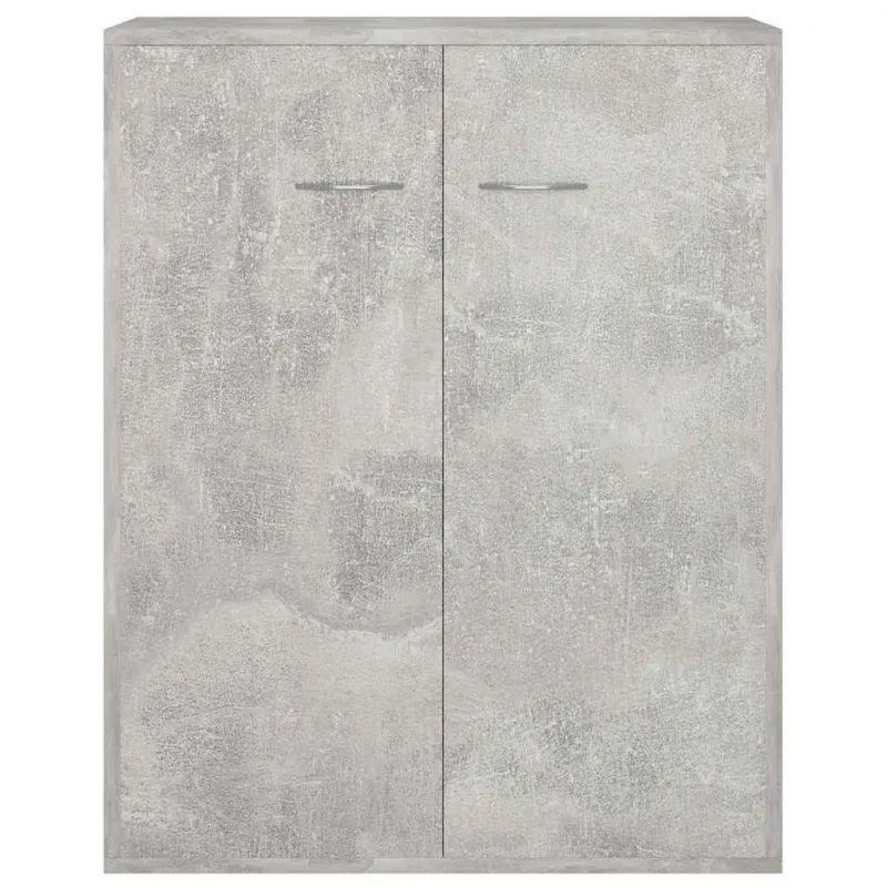 Šoninė spintelė, betono pilka, 60x30x75cm, apdirbta mediena