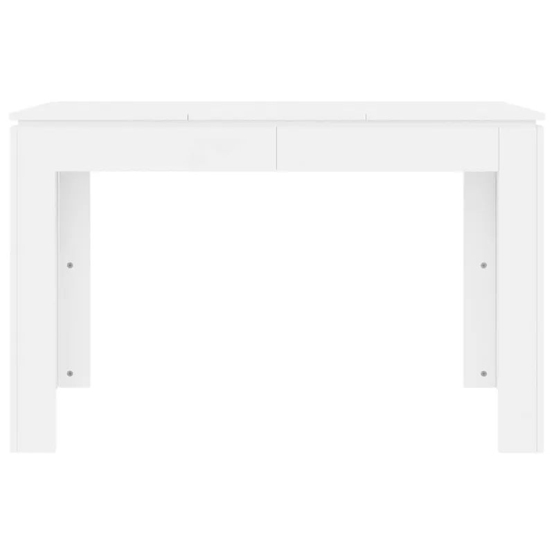 Valgomojo stalas, baltos spalvos, 120x60x76cm, apdirbta mediena