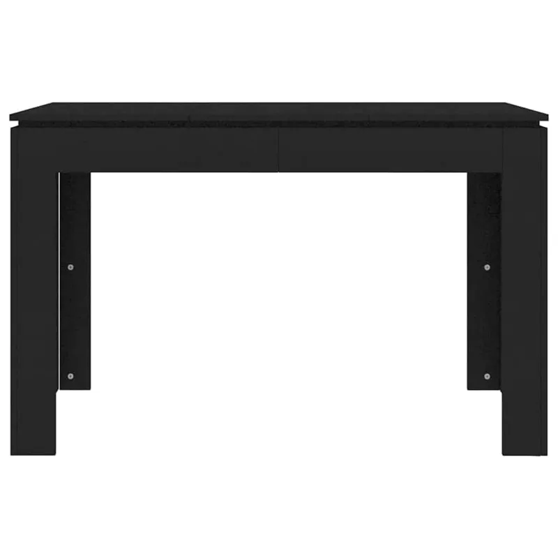 Valgomojo stalas, juodos spalvos, 120x60x76cm, apdirbta mediena