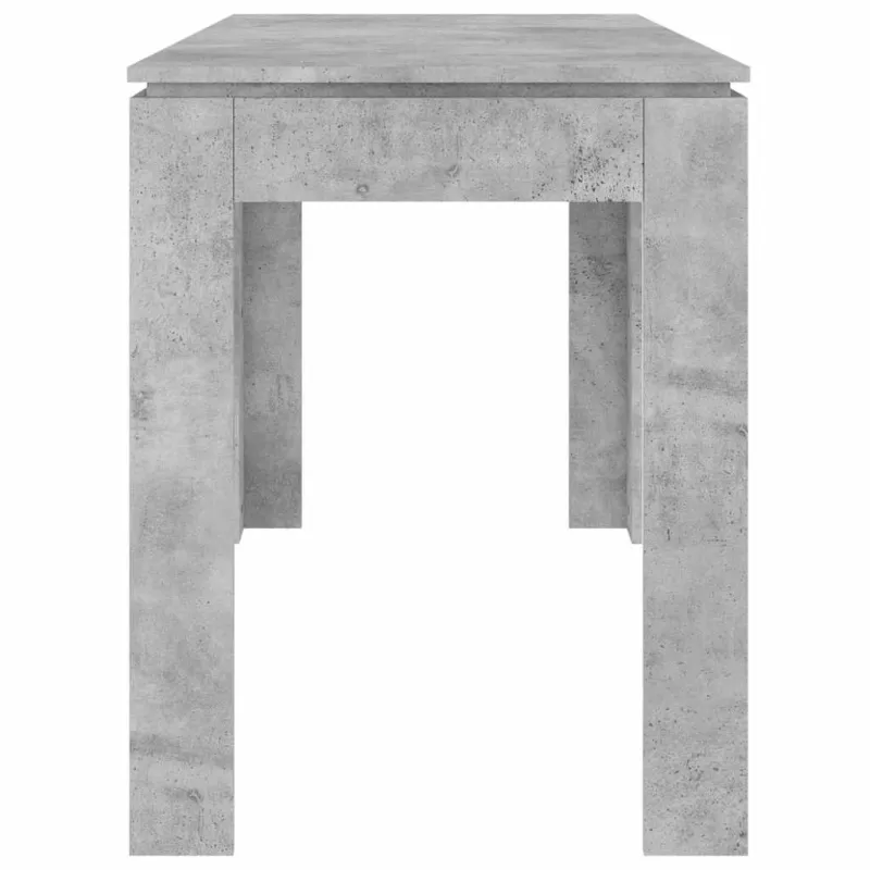 Valgomojo stalas, betono pilkas, 120x60x76cm, apdirbta mediena