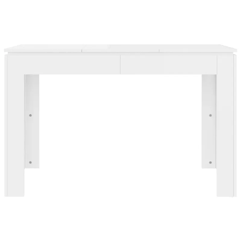 Valgomojo stalas, baltos spalvos, 120x60x76cm, apdirbta mediena