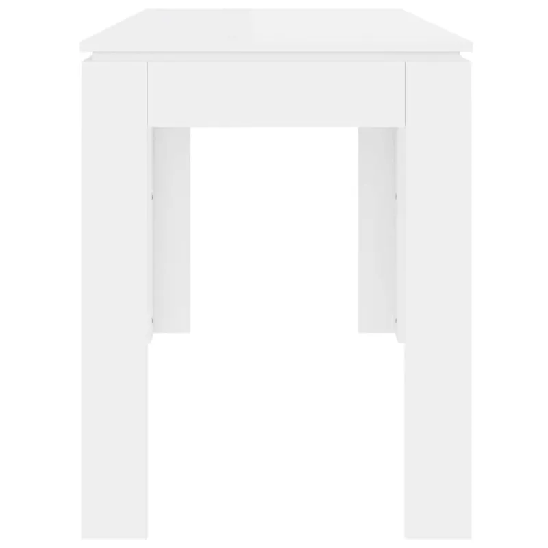 Valgomojo stalas, baltos spalvos, 120x60x76cm, apdirbta mediena