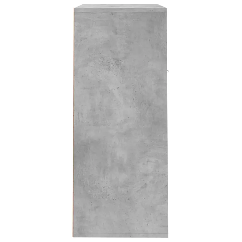 Spintelė batams, betono pilka, 60x35x84cm, apdirbta mediena