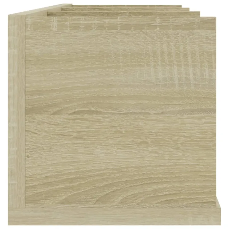 Sieninė CD lentyna, ąžuolo, 75x18x18cm, apdirbta mediena