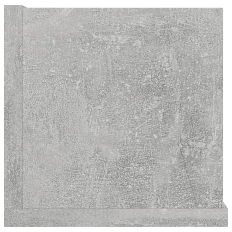 Sieninė CD lentyna, betono pilka, 100x18x18cm, apdirbta mediena