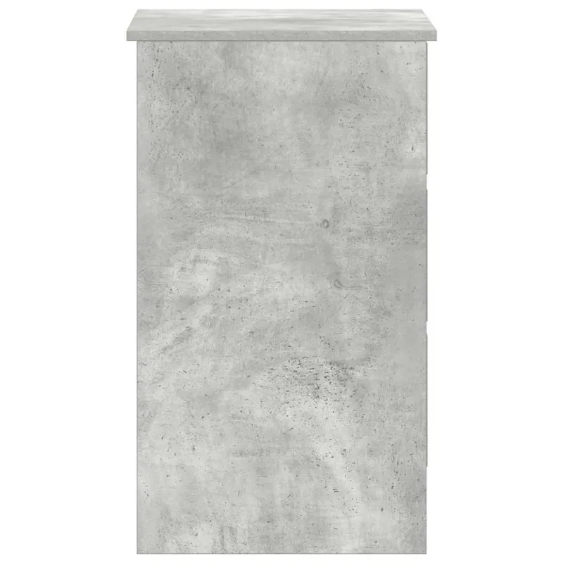 Rašomasis stalas, betono pilkas, 90x45x76cm, apdirbta mediena
