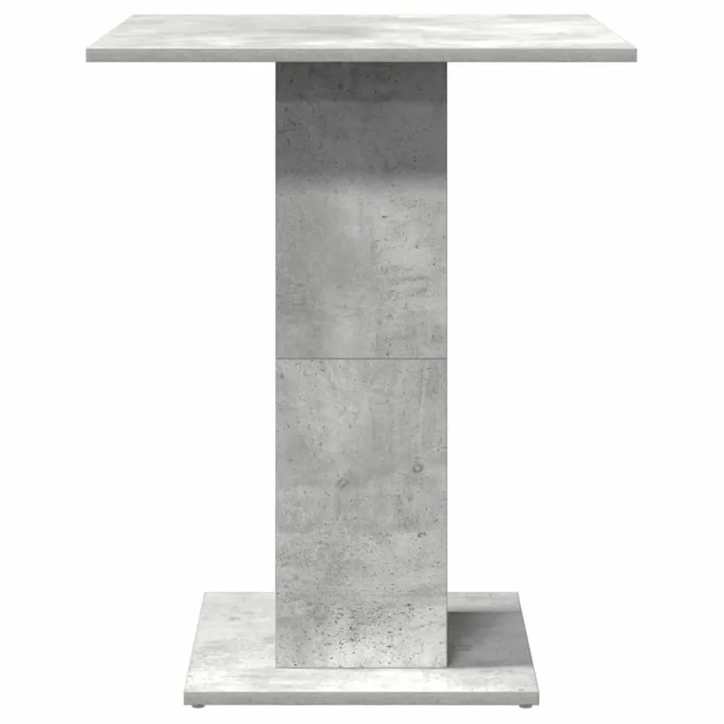 Bistro staliukas, betono pilkas, 60x60x75cm, apdirbta mediena