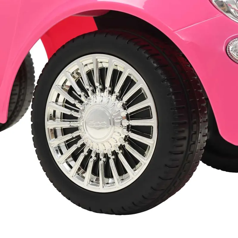 Vaikiškas automobilis Fiat 500, rožinis
