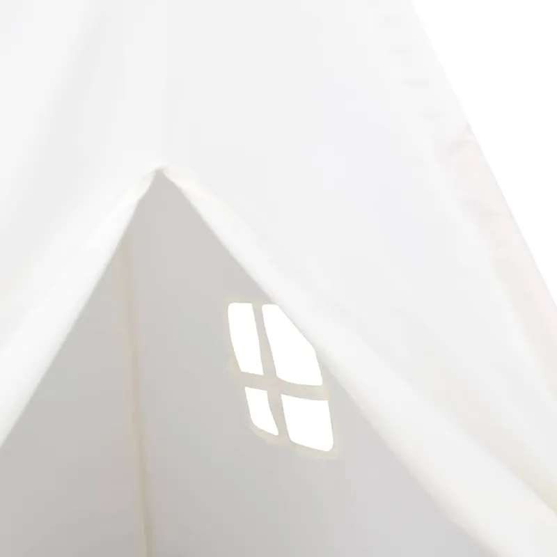 Vaikiška tipi palapinė, balta, 120x120x150cm, persiko oda