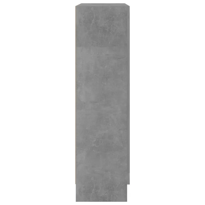 Spintelė knygoms, betono pilka, 82,5x30,5x115cm, mediena