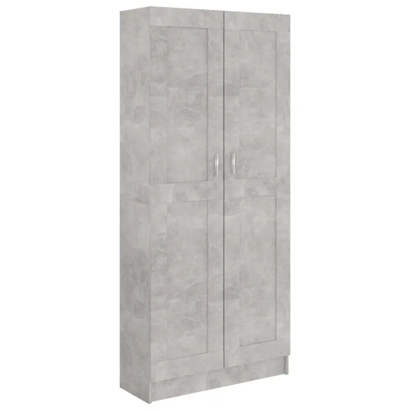 Spintelė knygoms, betono, 82,5x30,5x185,5cm, apdirbta mediena